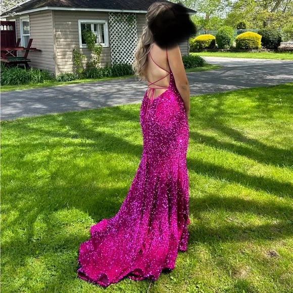 Pink Sherri Hill Prom Dress